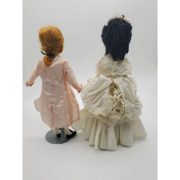 Ornate handmade 12" dolls. These dolls are signed by the artist Myrna - Picture 4 of 8
